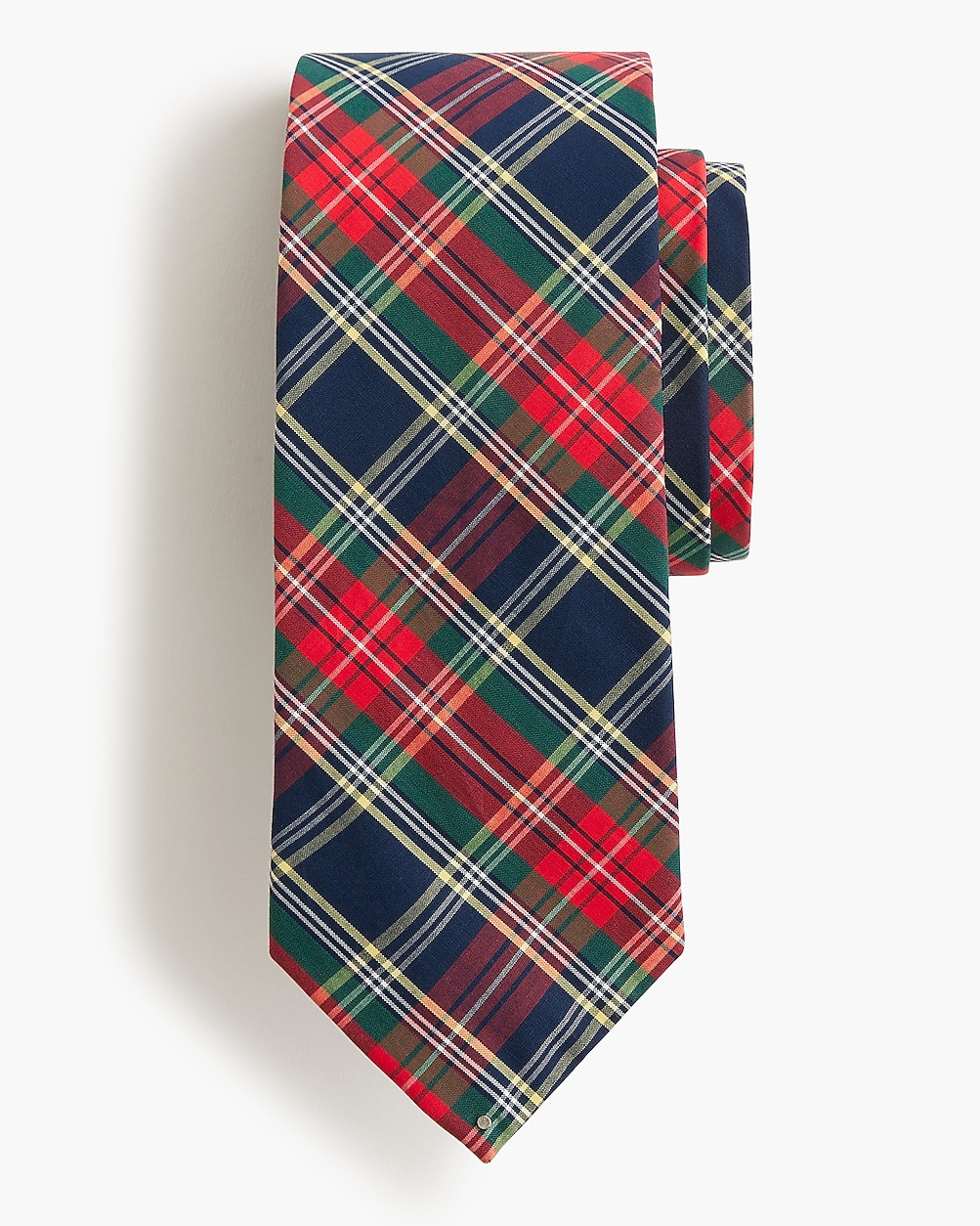 Red and navy plaid tie | J.Crew Factory