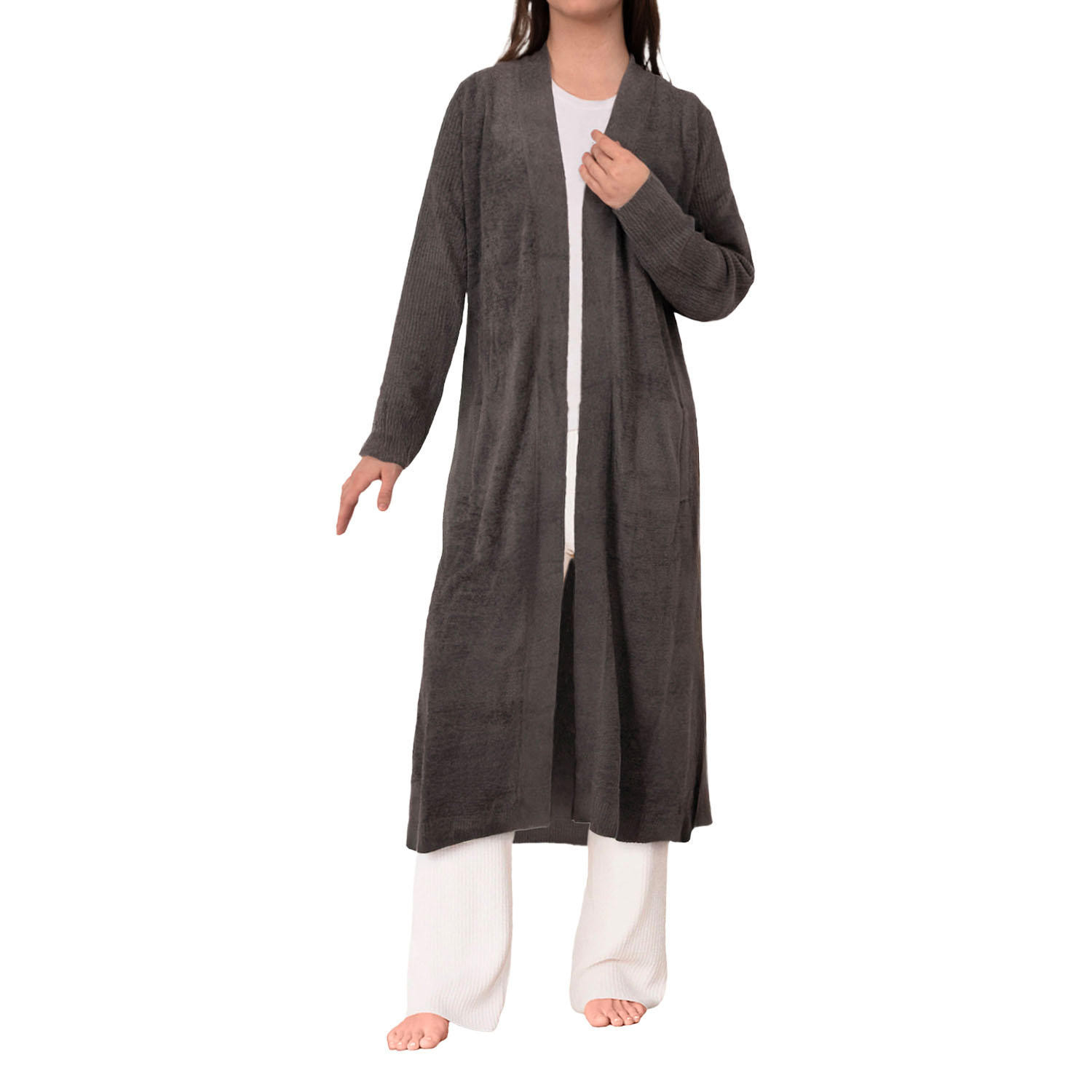 Barefoot Dreams Women's Everything Cardigan CoalS:- S, Coal | Sam's Club