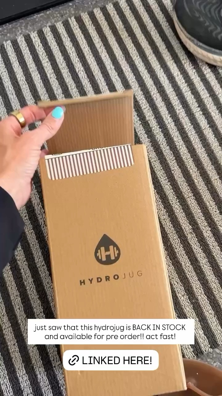just saw that this hydrojug is BACK IN STOCK and available for pre order!! act fast!