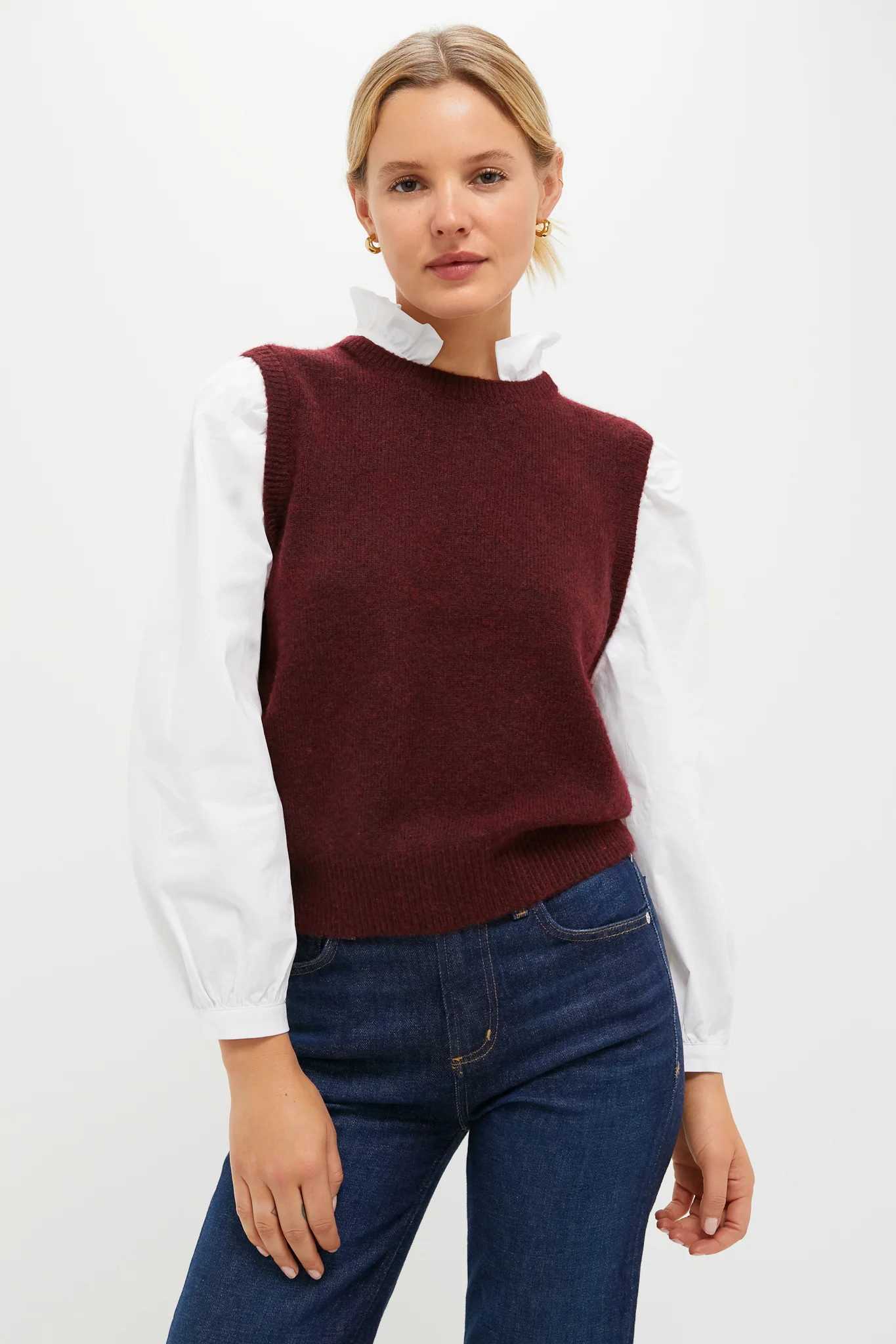 Winetasting Ella Sweater Blouse | Tuckernuck (US)