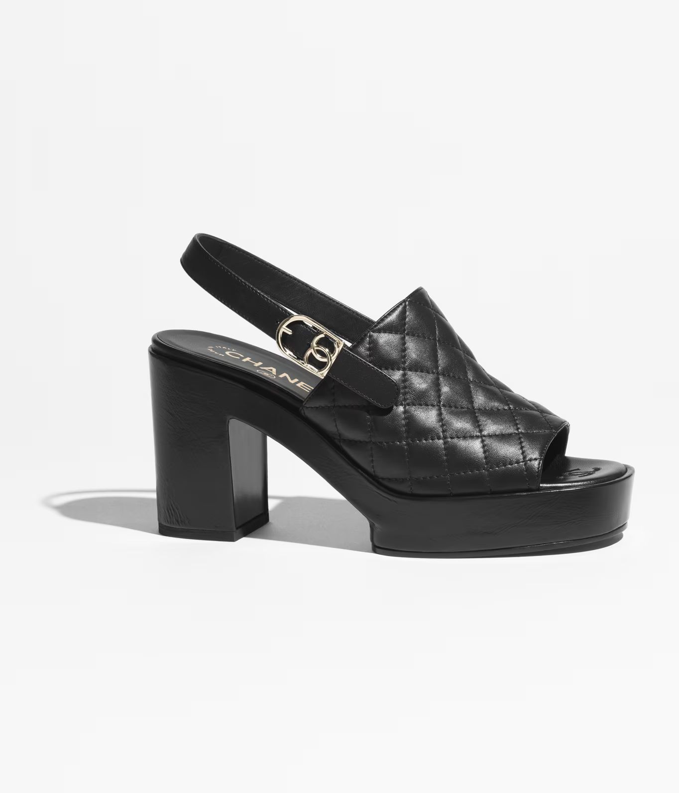 Sandals - Lambskin, black — Fashion | CHANEL | Chanel, Inc. (US)