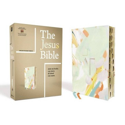 The Jesus Bible, ESV Edition, Leathersoft, Multi-Color/Teal, Indexed - by  Zondervan (Leather Bound) | Target
