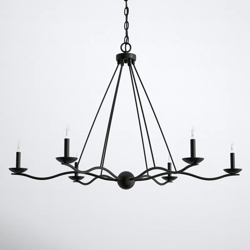Bryce 6 Light Metal Dimmable Chandelier | Birch Lane