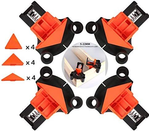 Corner Clamp, 4PCS Right Angle Clamp with 12PCS 60/90/120 Degree Replaceable Angle Clamp,Multi-fu... | Amazon (US)