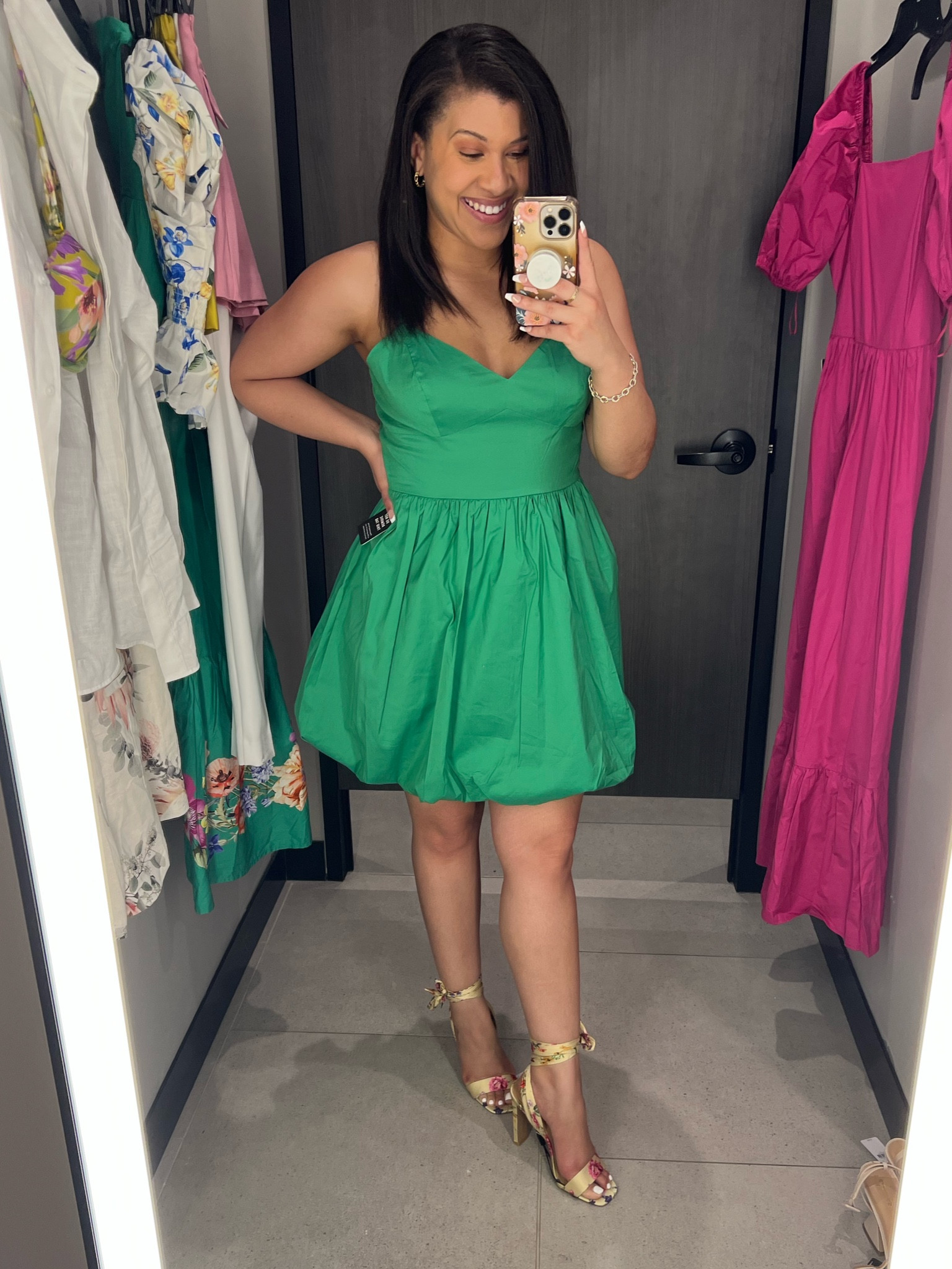 I am wearing a size small and this dress is so sweet and flirty. Currently on sale!

#LTKunder100 #LTKstyletip #LTKsalealert