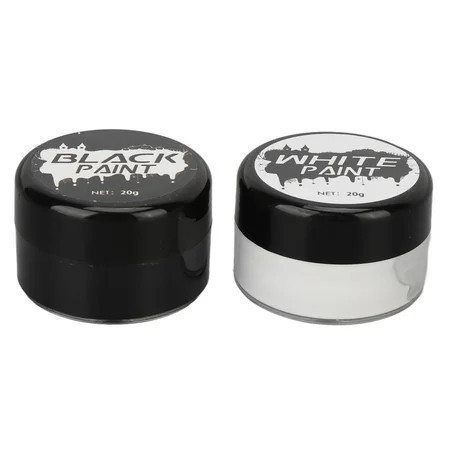 Face Painting Kit Black And White Highly Pigmented Face Body Paint For DIY Cosplay | Walmart (US)