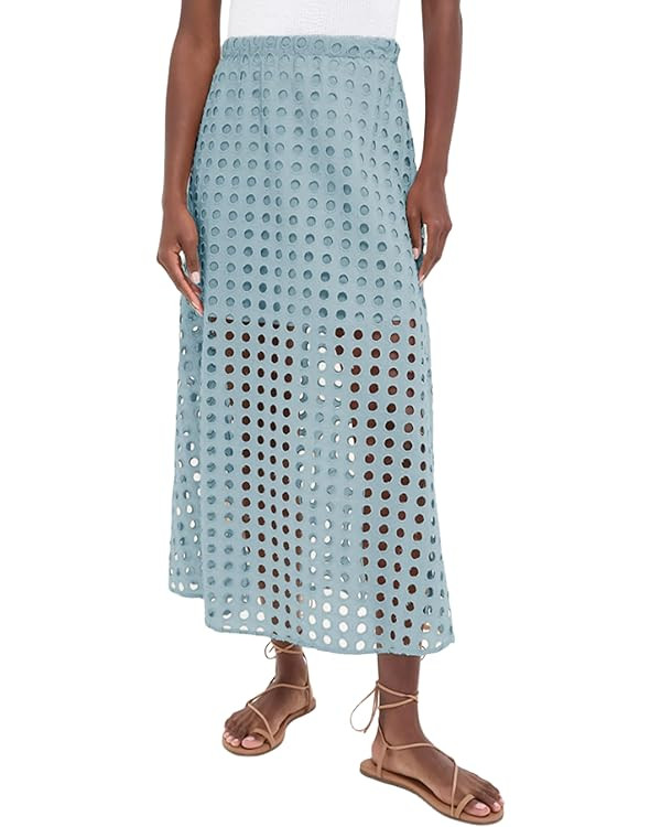 Fiona Jolin 2025 Women Summer Casual Eyelet Bohemian Maxi Skirt Beach Long Skirt with Mini Undern... | Amazon (US)