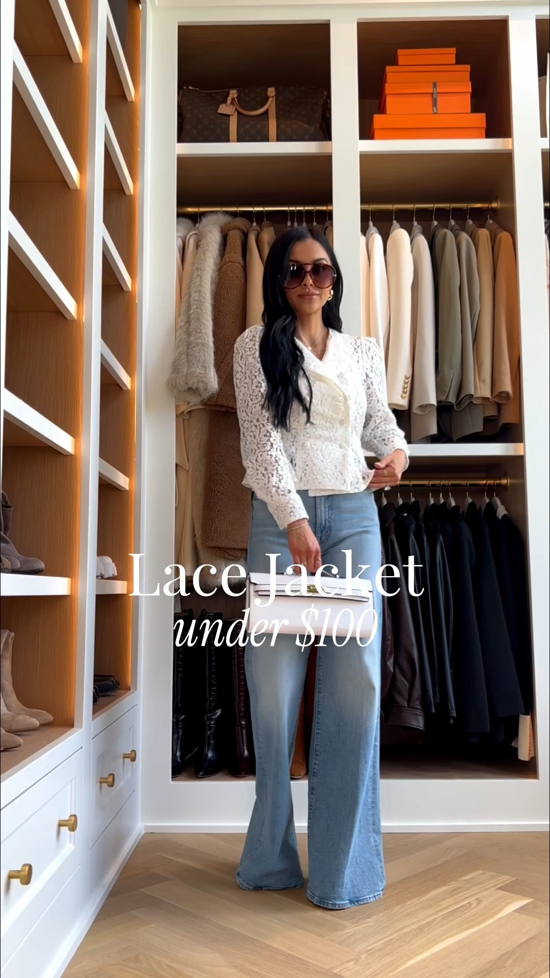 Zara new arrivals 
Zara lace jacket wearing an XS
Mother denim wearing a 24

#LTKMothersDay #LTKOver40 #LTKPetite