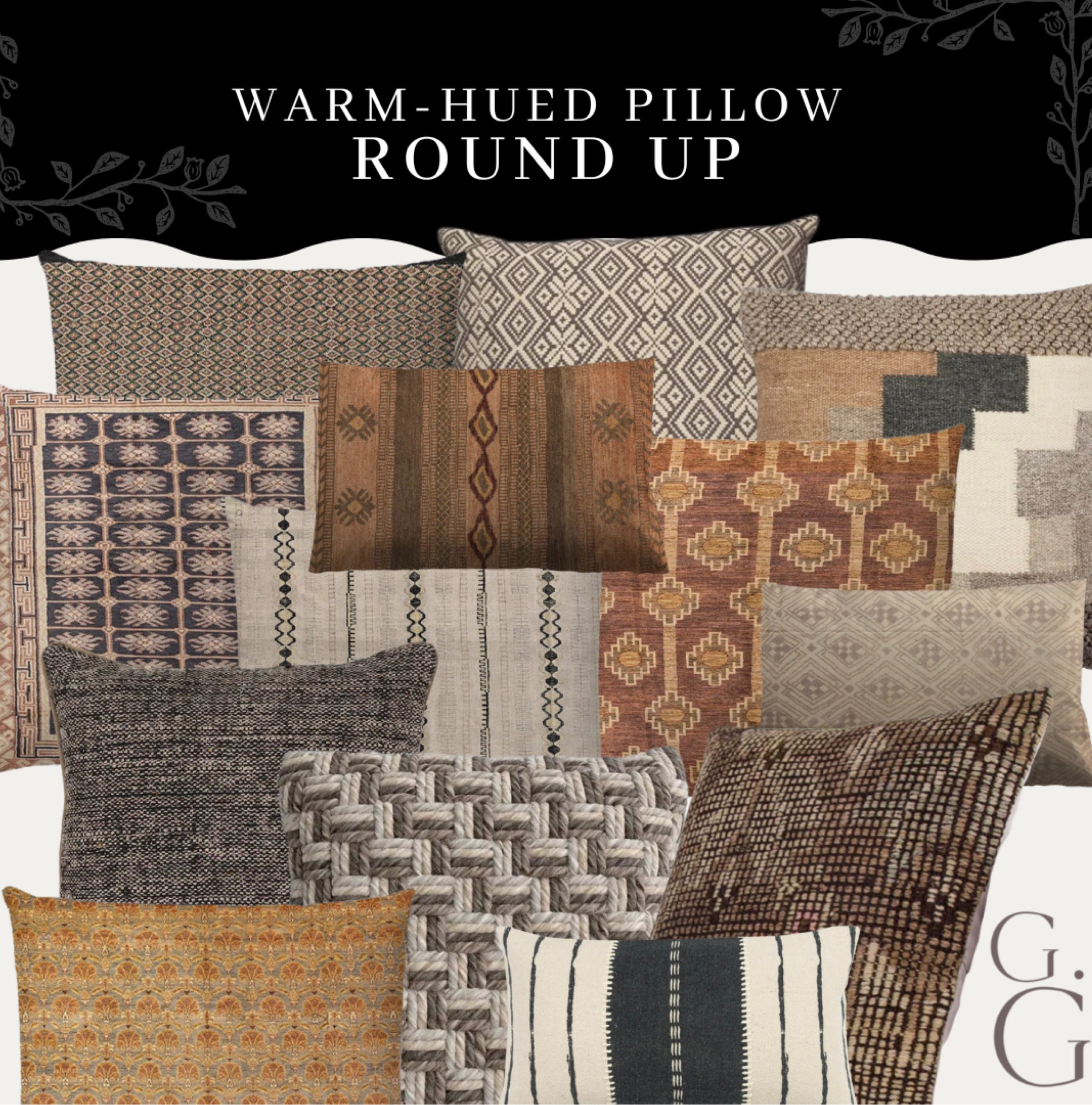 Warm-hued pillow round up! 
.
.
.
Organic modern, living room design, moodboard, inspiration, design inspiration, living room ideas, studio McGee, target new arrivals, new collection, winter collection, winter decor, console table, bedroom furniture, dining chair, bar stools, counter stools, end table, side table, nightstand, framed art, art, wall decor, rugs, area rugs, target finds, patio, sale alert, tjmaxx, homegoods, loloi, cane furniture, cane chair, leather chair, pillows, throw pillows, arch mirror, gold mirror, brass mirror, Anthropologie, vanity, lamps, world market, weekend sales, opalhouse, target, jungalow, boho, Wayfair finds, sofa, couch, dining room, high end for less, kirklands, cane, wicker, rattan, linen, velvet, boucle, coastal, lamp, studio McGee, McGee and co, living room, bedroom styling, kitchen, loveseat, bench, magnolia, Joanna Gaines, pillows, pb, pottery barn, west elm, Williams Sonoma, restoration hardware, rejuvenation, amber interiors, amber lewis, Leanne Ford, crate and barrel, cb2, Arhaus, article, Amazon home, throw blanket, hearth and hand, arch cabinet, black cabinet, Amazon finds, decor, coffee table, media stand, swivel chair, ornate mirror, rustic, frame tv, digital art, digital prints, poly and bark, interior define, bedroom design, curtain rod, curtains, simple design, cozy living

#LTKCyberweek #LTKGiftGuide #LTKsalealert