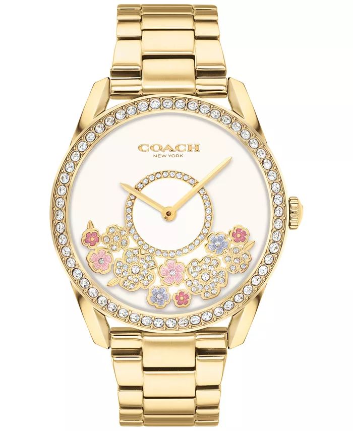 COACH Women's Preston Gold-Tone Bracelet Tea Rose Watch 36mm - Macy's | Macy's