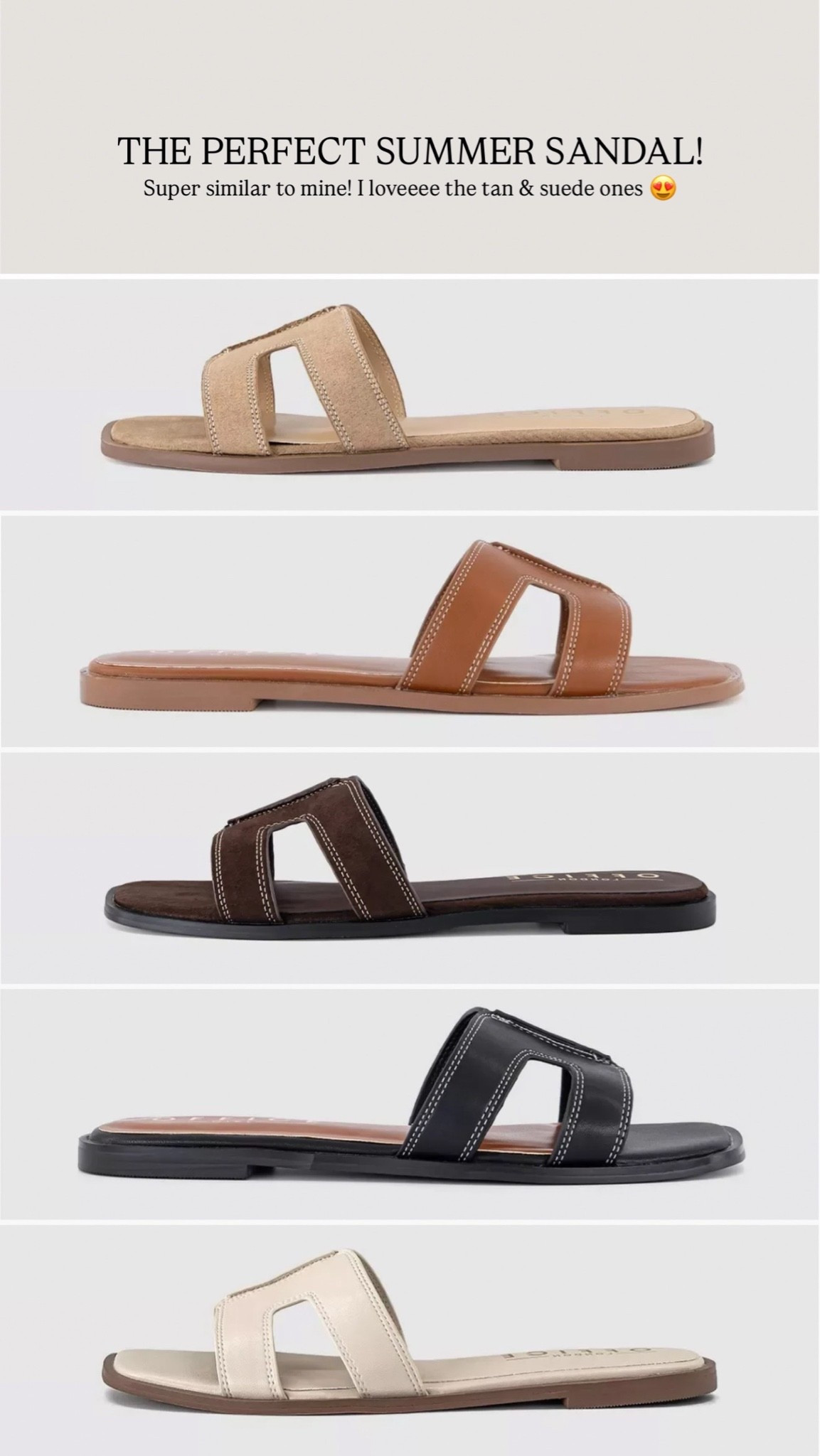 Summer H sandals!! In suede and tan 😍

#LTKsummer #LTKuk #LTKstyletip