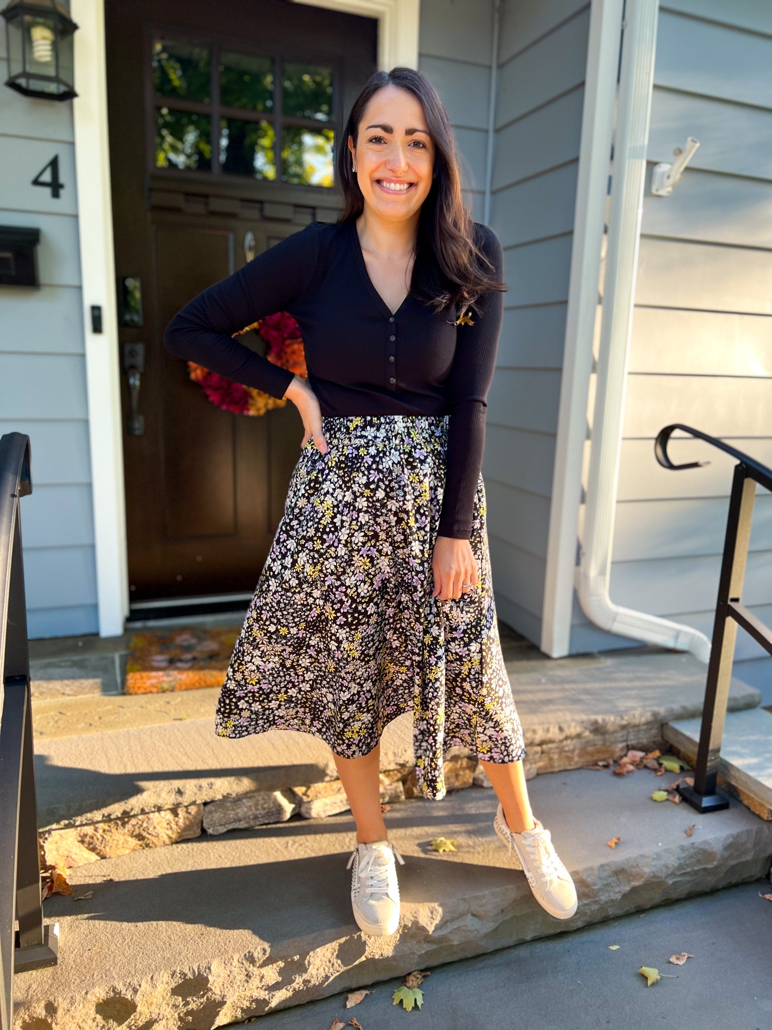 Henley top: small
Skirt: old (linking similar options)

#LTKSeasonal #LTKworkwear #LTKstyletip