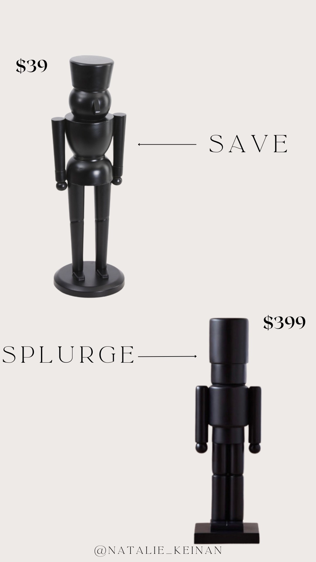LOOK FOR LESS BLACK CB2 nutcracker!!! 

#LTKHoliday #LTKGiftGuide #LTKCyberWeek