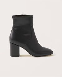 Vivianne Leather Ankle Boots | Abercrombie & Fitch (US)