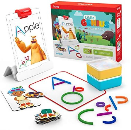 Osmo - Little Genius Starter Kit for iPad - 4 Educational Learning Games - Ages 3-5 - Phonics & C... | Amazon (US)