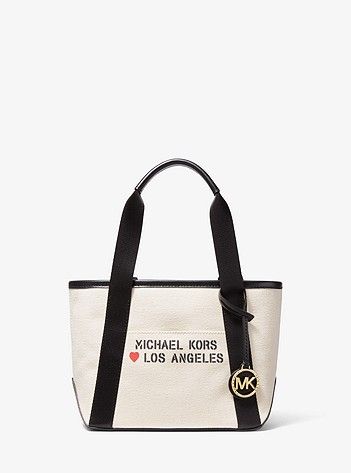 The Michael Small Canvas Los Angeles Tote Bag | Michael Kors US