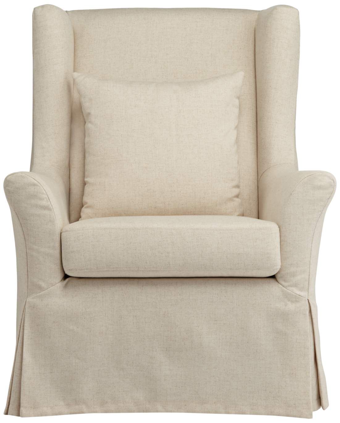 Pomona Oatmeal Fabric Slipcover Accent Chair | Lamps Plus