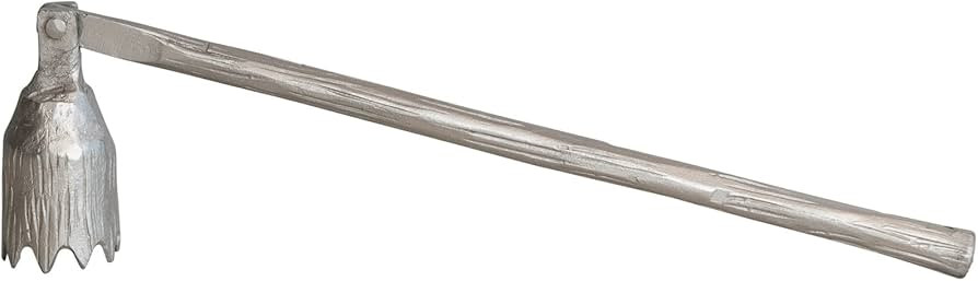 Creative Co-Op Cast Iron Flower Candle Snuffer, Pewter Finish | Amazon (US)
