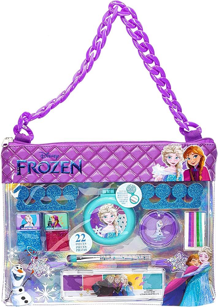 Disney Frozen - Townley Girl Fashion Chain Bag with Peel- Off Nail Polish, Eyeshadow, Hair Access... | Amazon (US)