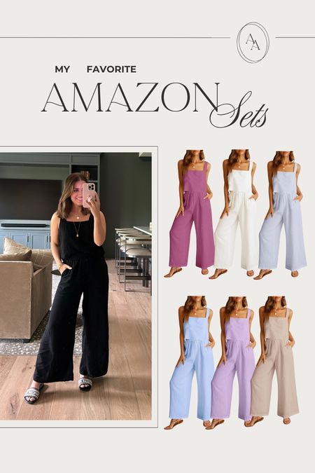 My favorite amazon set find for spring!! I have it in 3 colors now— white, black, and and “sky” blue // wearing a small! So comfortable, flattering, & easy to throw on! (Also comes in a shorts version, linked here!) 

Travel outfit // resort wear // lifestyle outfits 

#LTKStyleTip #LTKFindsUnder50 #LTKSaleAlert