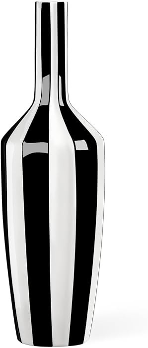 Torre & Tagus Abstract Black and White 15" Tall Ceramic Vase - Modern Decor for Living Room, Bedr... | Amazon (US)