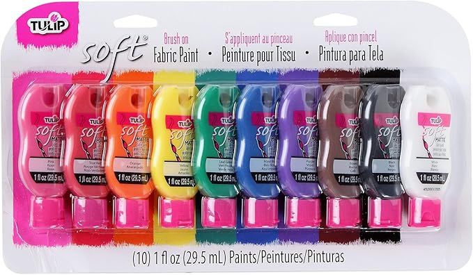 Tulip Soft Fabric Paint Kits - 10pk Rainbow | Amazon (US)