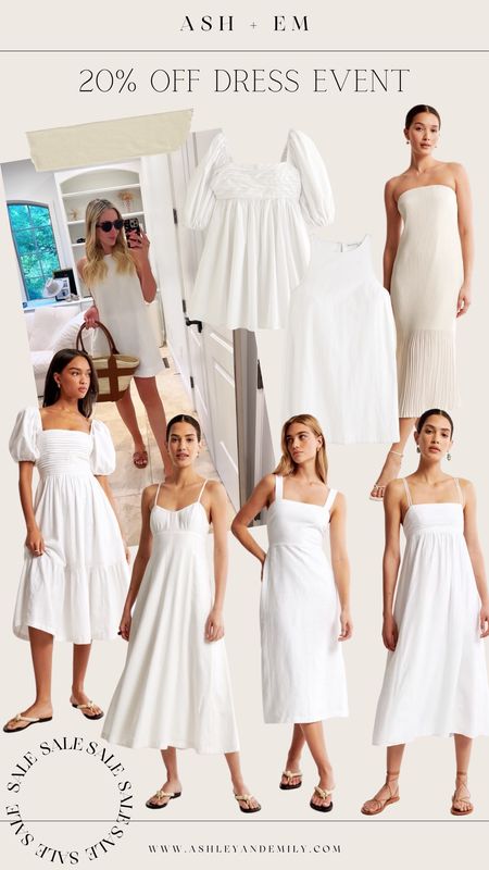 20% off dress event  with an additional 15% off with code DRESSFEST- white dresses on sale - bridal dresses on sale - dresses for brides - summer dresses on sale 

#LTKwedding #LTKunder100 #LTKsalealert