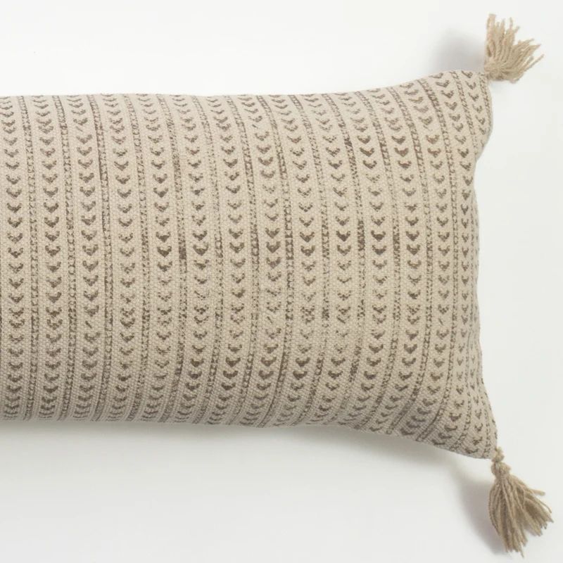Reza Tassels Cotton Throw Pillow | Wayfair North America