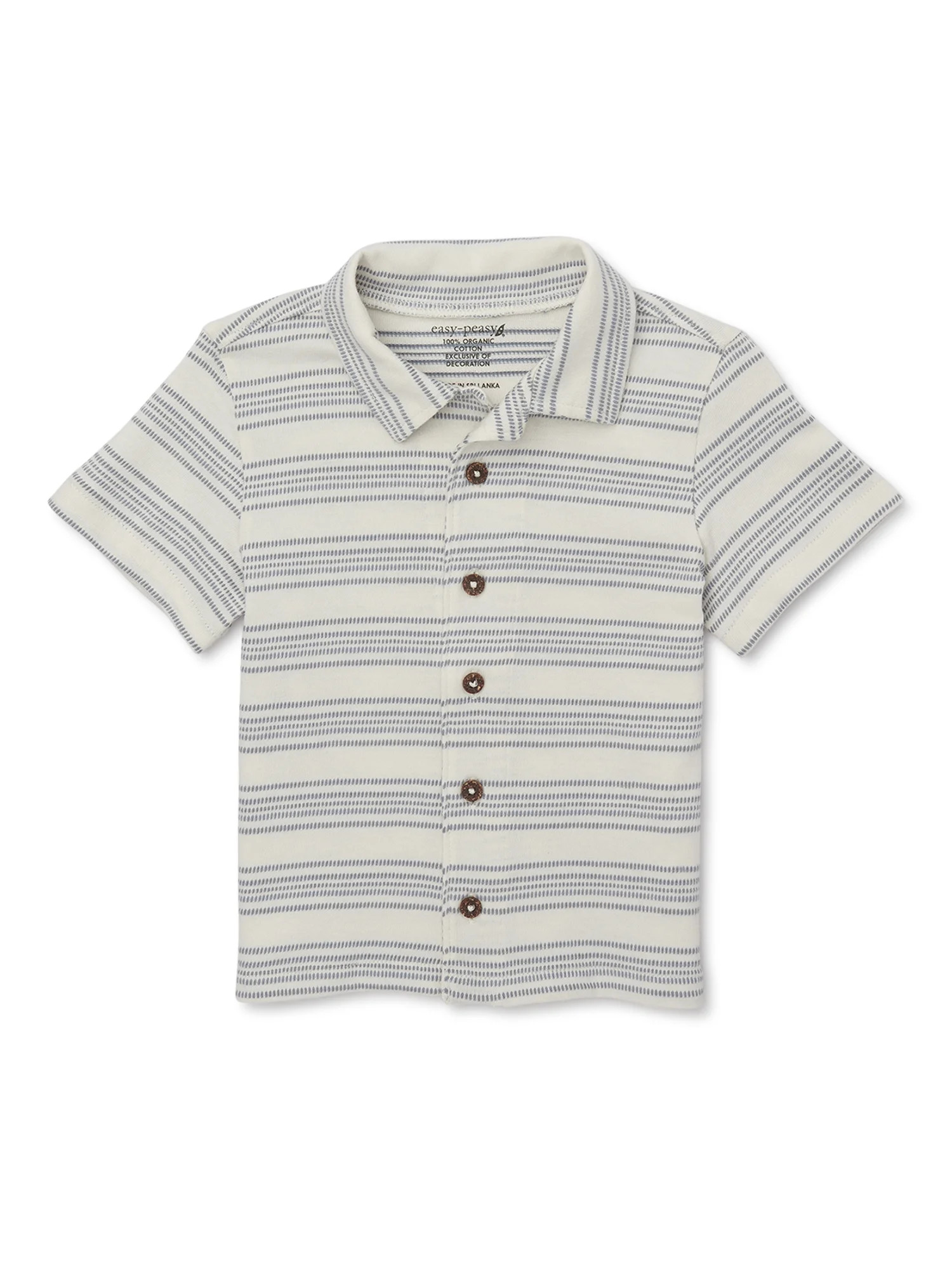 easy-peasy Toddler Boy Short Sleeve Camp Shirt, Sizes 18M-5T | Walmart (US)
