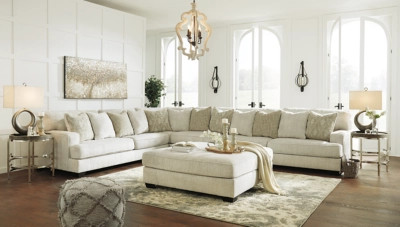 Rawcliffe 4-Piece Sectional with Ottoman | Ashley Homestore