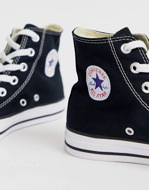 Converse chuck taylor all star hi black sneakers | ASOS (Global)