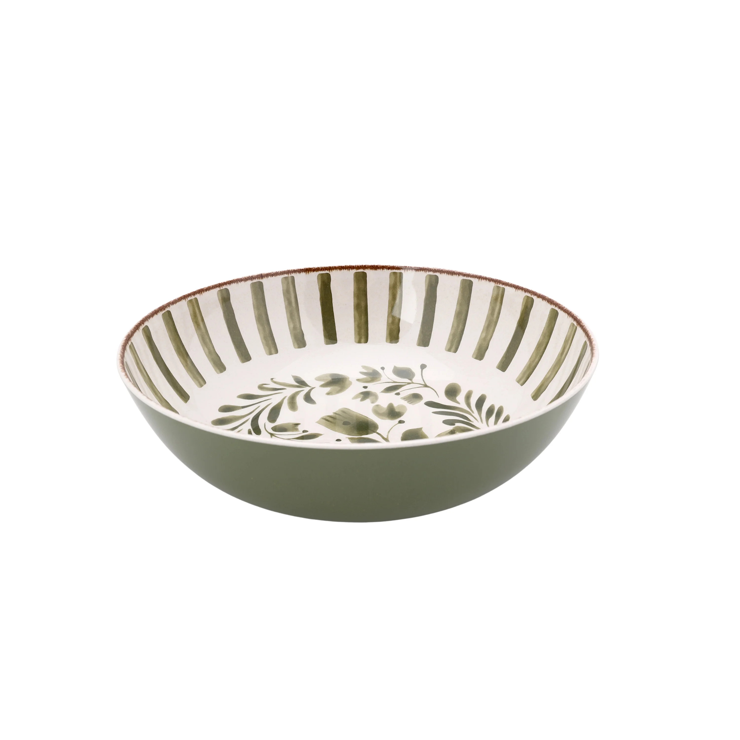 Better Homes & Gardens 12-inch Bamboo Melamine Serve Bowl, Green | Walmart (US)