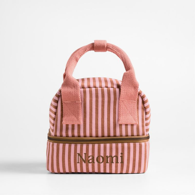 Pathfinder Sunset Stripe Dual Compartment Soft Insulated Kids Lunch Box + Reviews | Crate & Kids | Crate & Barrel