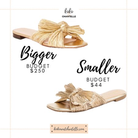 Bigger budget smaller budget gold bow sandals. Loffler Randall

#LTKfindsunder50 #LTKMostLoved #LTKshoecrush
