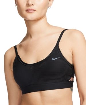 Nike Women's Indy Dri-fit Shadow-Stripe Low-Impact Sports Bra | Macys (US)