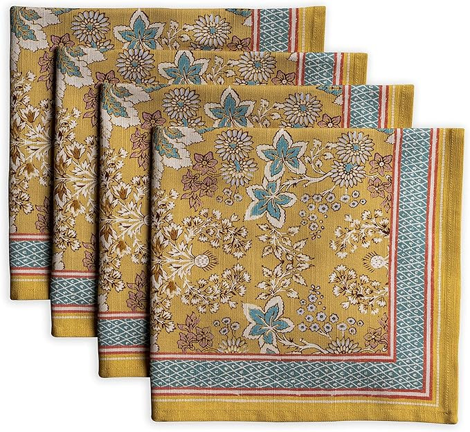 Maison d' Hermine Napkin 100% Cotton Set of 4 Decorative Washable Table Cloth Napkins, Dining, Ho... | Amazon (US)