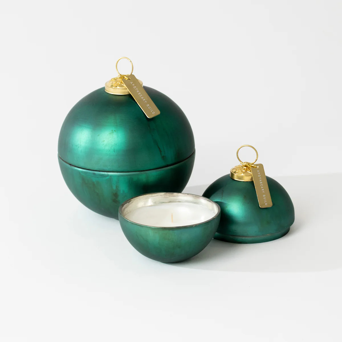 Green Ornament Ball Scented Candle | Modern Locke
