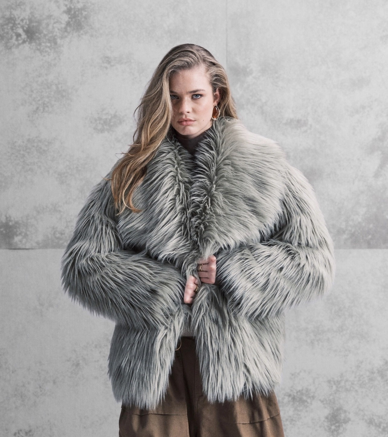 ASOS DESIGN oversized jacket with faux fur collar in sage. Check out ASOS all fur jacket collection. 

#LTKSaleAlert