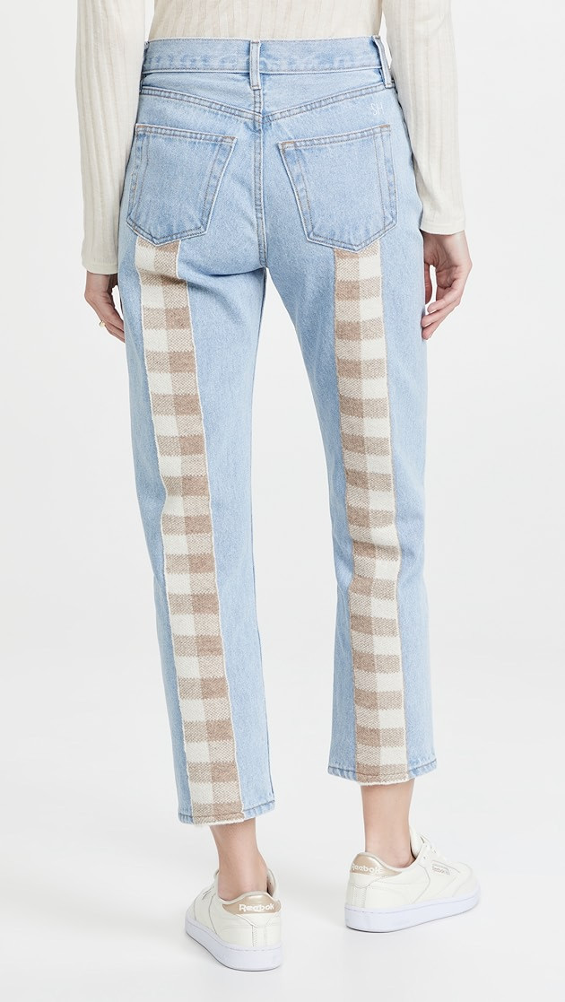 Wool Gingham Tate Jeans | Shopbop