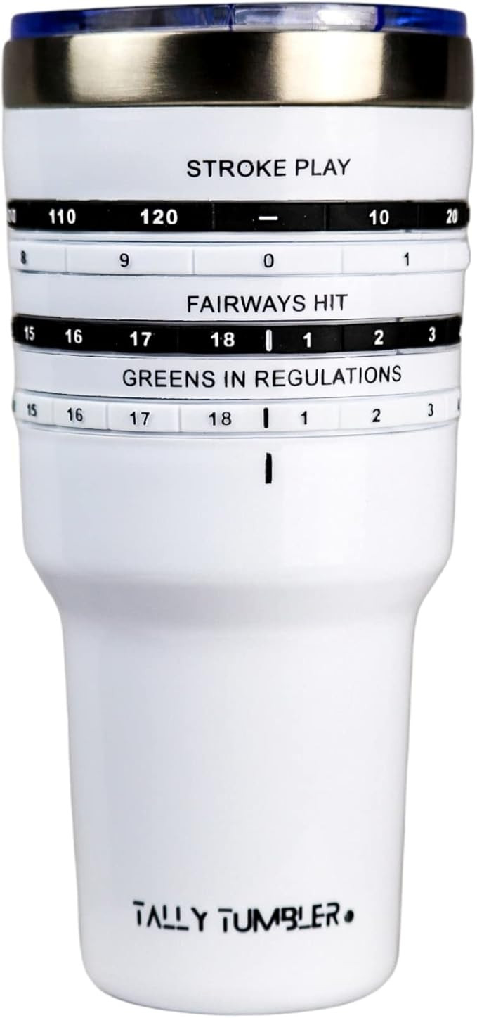 Tally Tumbler Golf Stainless Steel Cup, 30 oz Leak Proof Lid, Double Wall Insulation, Golf Tumble... | Amazon (US)
