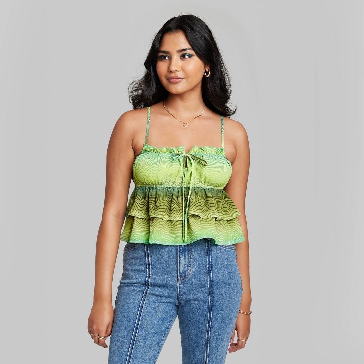 Women's Tiered Ruffle Tank Top - Wild Fable™ | Target