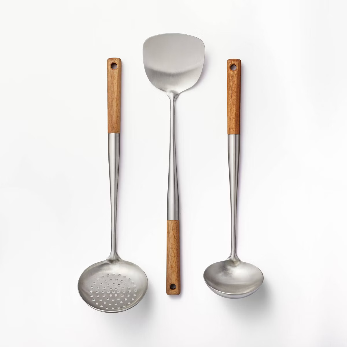 3pc Wok Tools Set Brown - Figmint™ | Target