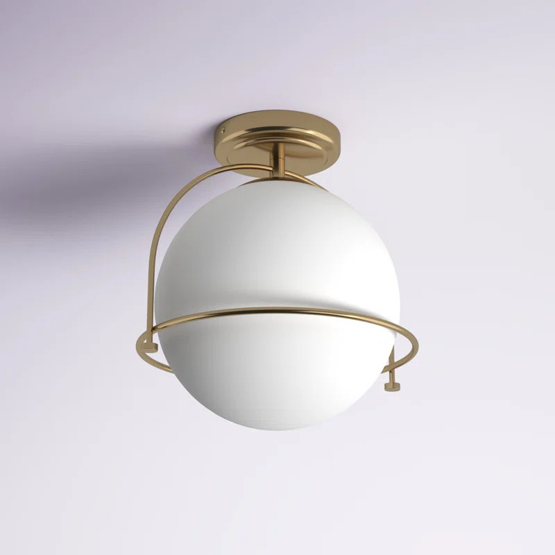 Linnea Glass Flush Mount | Wayfair North America