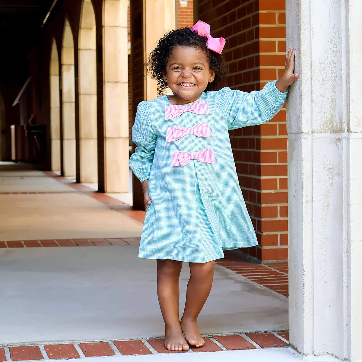 Mint Green Gingham Coco Dress | Classic Whimsy