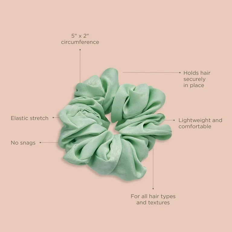 Hairitage Satin Hair Scrunchie Mint, 1 PC - Walmart.com | Walmart (US)