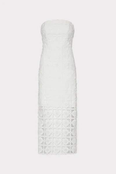 Kait Tile Lace Dress | MILLY