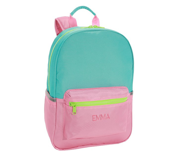 Astor Pink/Aqua Backpacks | Pottery Barn Kids