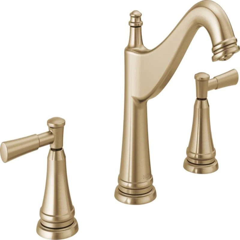 Mylan Widespread Bathroom Faucet 3 Hole, 2-handle Bathroom Sink Faucet with Drain Assembly | Wayfair North America