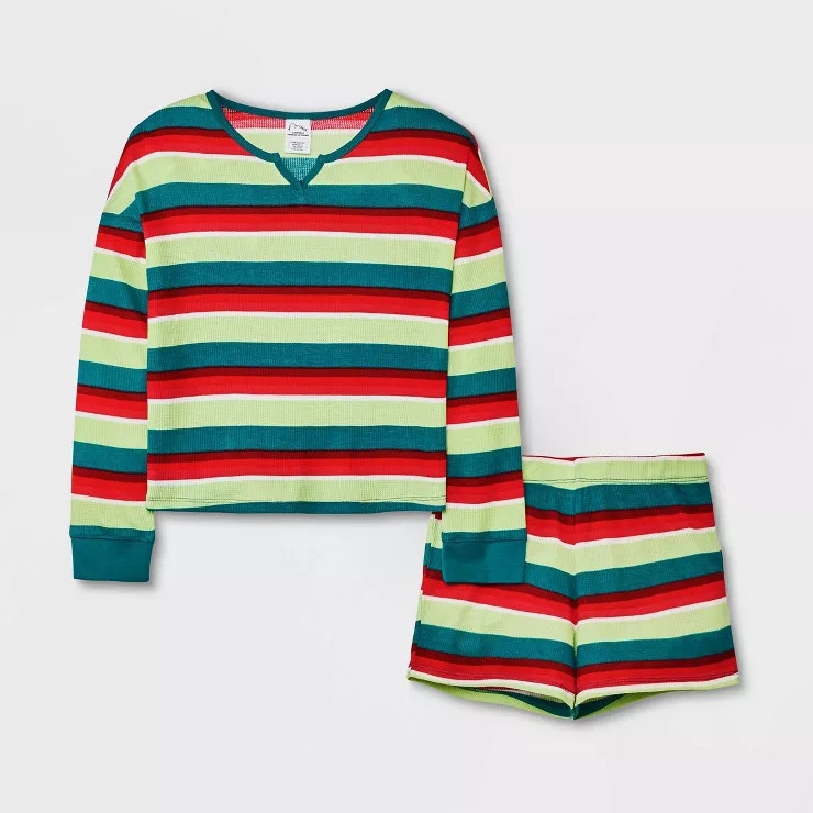 Girls' 2pc Waffle Pajama Set - art class™ | Target
