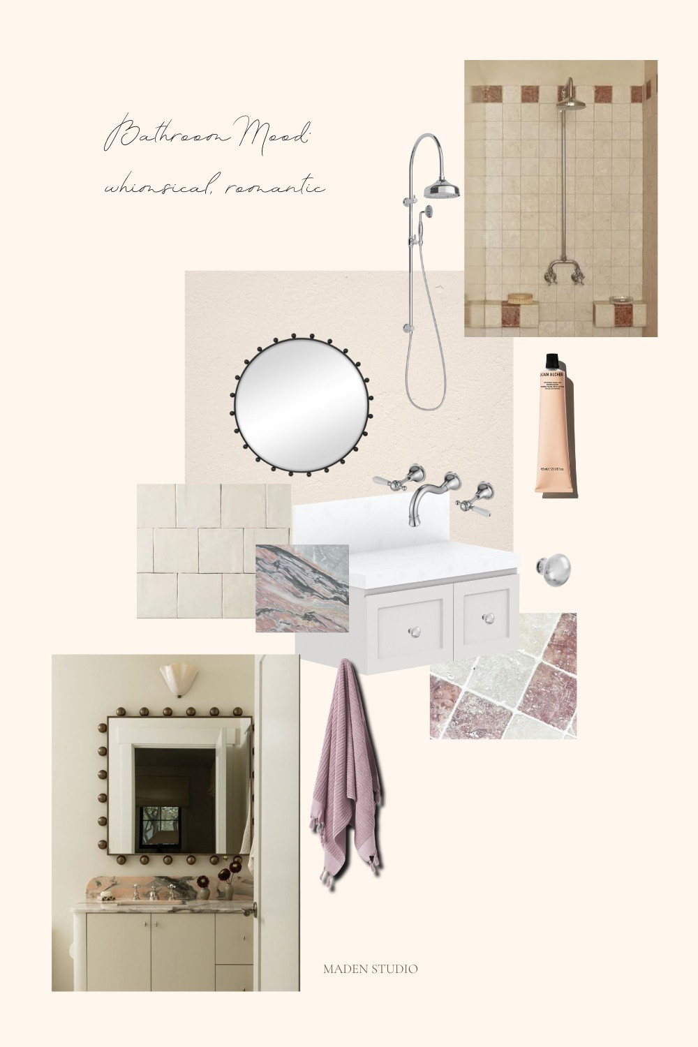 Bathroom mood; whimsical romance. Bathroom selections for an elegant interior 

#LTKaustralia #LTKhome #LTKstyletip